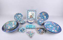 Céramique : Lot en émaux de LONGWY (13pcs) (bel état gen)