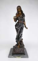Sculpture : Bronze patine brune - Prise de Corsaire - d'après VILLANIS Emmanuel