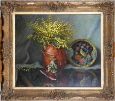 Tableau HSP - Mimosa - signé WOLLENS Karel