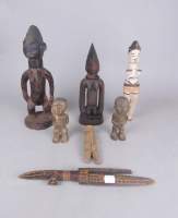 Africain : Lot de statuettes dont : Yoruba , Igbo , Ashanti.
