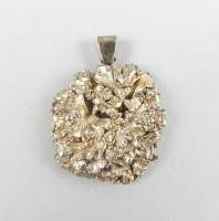 Bijou : Pendentif en vermeil - Feuillage - signé FLORA DANICA Danemark