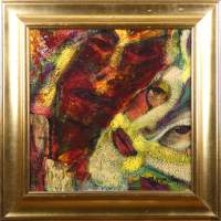 Tableau HSP - Couple - signé JAMSIN Michel
