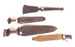 Africain : 4 glaives ethno du Congo