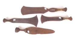 Africain : 4 glaives Ngombe , Congo