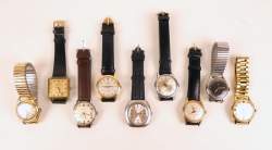 Bijou : Montre bracelet d'homme métal doré ou argenté mvt automatic (9) (En état) (usures)