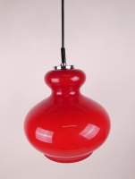 Luminaire : Suspension Vintage éditeur PEIL & PUTZLER modèle - Red Onion -