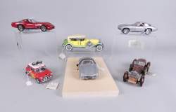 Voitures Franklin MINT 1/24 3 certif (6p) mod 1926/82: Mercedes 300SL 54, Hispan