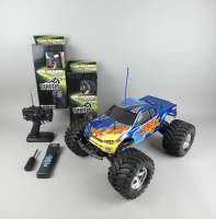 Objet: Voiture radio télécommandée thermique TNX Tamiya Nitro (rayures) chassis
