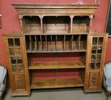 Meuble: Alcôve/Bibliothèque en chêne