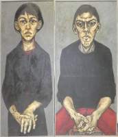 Tableau HSP (2pcs) - Vienne - attribué à VANDYCKE Yvon