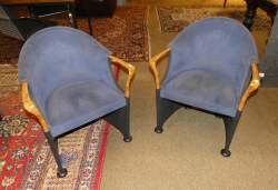 Meuble: Paire de fauteuils (à nettoyer) designer ORIGLIA Luigi