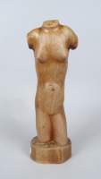 Sculpture: bois -Nu debout- signé AUBROECK Karel