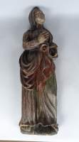 Sculpture: bois de chêne -Vierge debout- anonyme 17èS
