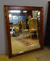 Meuble: miroir façon bambou Napoléon III 2ème moitié 19eS 103x81cm