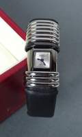 Bijou: montre bracelet de dame CARTIER Déclaration en acier et titane réf 2611 N