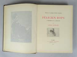 Livre: LEMONNIER C., Félicien Rops. L'homme et l'artiste, H. Floury, 1908 a/ pla