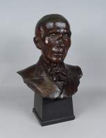 Sculpture bronze -Buste d'homme- signé DE MAEGT Johan