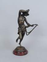 Sculpture : bronze - Musicien florentin - signé CARRIER-BELLEUSE A-Albert-Ernest