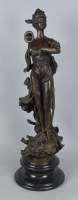 Sculpture : bronze - Diane chasseresse - CB Albert pour CARRIER-BELLEUSE Albert-Ernest