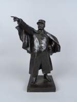 Sculpture : Bronze (griff) - Général Foch - attribué à DE SOETE Pierre