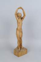 Sculpture : bois sculpté - Nu - 1945 signé JORIS Paul