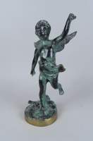 Sculpture bronze ancien - Angelot - anonyme
