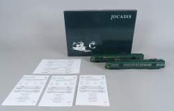 Jouet : Train JOCADIS L.S. Models Exclusive HO : 35 202 automotrice électrique double série 70 classique en vert SNCB