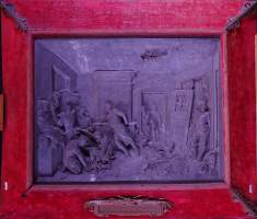 Sculpture: Bronze en relief -La dernière cartouche- signé PILET Leon