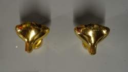 Luminaire : Paire d'appliques vintage en laiton poli Produit par Fratelli MARTINI circa 1970
