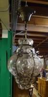 Luminaire : lanterne de hall en verre soufflé