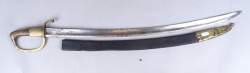 Arme : Sabre briquet de présent période Hollandais Belge remontage composite inscription Mons 1829