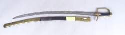 Arme : Sabre sur le modèle d'un sabre d'officier de chasseur à pied de la Garde Imprériale (remontage/ composite)
