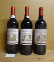 Vin rouge Bordeaux Château RIPEAU Grd cru classé 3 bts 1995 mise au cht