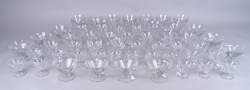 Verrerie: Verres en cristal BACCARAT Talleyrand (53pcs) (diff épai/ ht) 11x eau