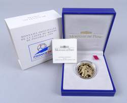Collection : pièce de monnaie France monnaie de Paris 100FF en or Coupe du Monde de Football 1998 Tirage à 40000 exemplaires