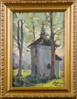 Tableau HSP -Paysage- signé WOJCIK Frantiszek