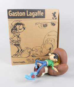 BD: Franquin figurine en résine - Gaston Lagaffe sur le gant de boxe- édition Pl