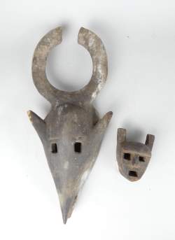 Africain: Masque Bamana Mali (2pcs) Africain: Masque Bamana Mali (2pcs)