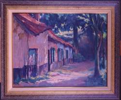Tableau HST -Fermette dans les bois- signé POSTEL Jules Tableau HST -Fermette dans les bois- signé POSTEL Jules