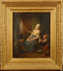 Tableau HST marouflée sur bois -Jeunes femmes- signé WILLEMS Florent Tableau HST marouflée sur bois -Jeunes femmes- signé WILLEMS Florent