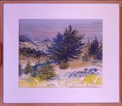 Tableau: Aquarelle sur papier -Paysage- signé CAMUS Gustave Tableau: Aquarelle sur papier -Paysage- signé CAMUS Gustave