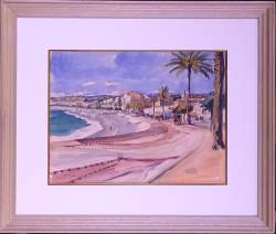 Tableau: Aquarelle sur papier -Côte d'Azur- 1947 signé CAMUS Gustave Tableau: Aquarelle sur papier -Côte d'Azur- 1947 signé CAMUS Gustave