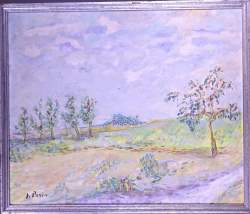 Tableau ASP -Diurne Paysage Imaginaire- daté au dos 1990-91 signé PERIN Jacques Tableau ASP -Diurne Paysage Imaginaire- daté au dos 1990-91 signé PERIN Jacques