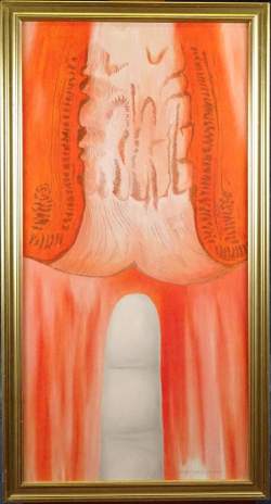 Tableau HST -Sans titre- signé VAN DE WOUWER Roger