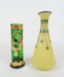 Verrerie : Vases (2pcs) attribué à Scailmont et à Montjoye