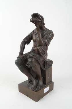 Sculpture : bronze - Laurent de Médicis - d'après Michel ANGE avec cachet de fondeur LUPPENS Henry Sculpture : bronze - Laurent de Médicis - d'après Michel ANGE avec cachet de fondeur LUPPENS Henry