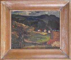 Tableau HSP - Paysage - signé GILLIS Marcel Tableau HSP - Paysage - signé GILLIS Marcel