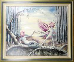 Tableau HST - Les mystères de la vie - daté 87 signé DE MARCHI Anselmo Tableau HST - Les mystères de la vie - daté 87 signé DE MARCHI Anselmo