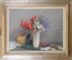 Tableau : Pastel - Nature morte aux fleurs - daté 1936 signé MASSON Edouard Tableau : Pastel - Nature morte aux fleurs - daté 1936 signé MASSON Edouard