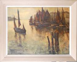 Tableau HST - Marine - signé STAQUET Lucien Tableau HST - Marine - signé STAQUET Lucien